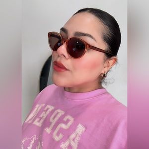 MAIN + CENTRAL bunbury brown horn sunglasses 🤎